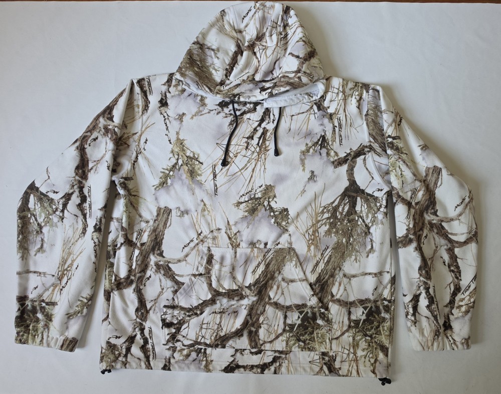 True Timber Camo Men’s Hoodie in White — 100% Polyester — Size: L