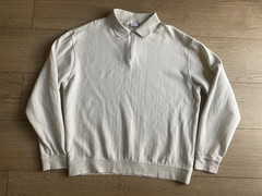 Zara Men’s 1/4 Zip Beige Jumper Sweatshirt Size Medium Chest 44″