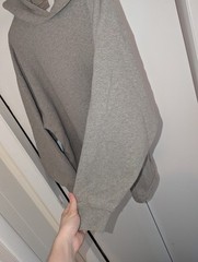 Fear Of God Essentials Relaxed Hoodie Mens Size L Dark Oatmeal Gray Oversized