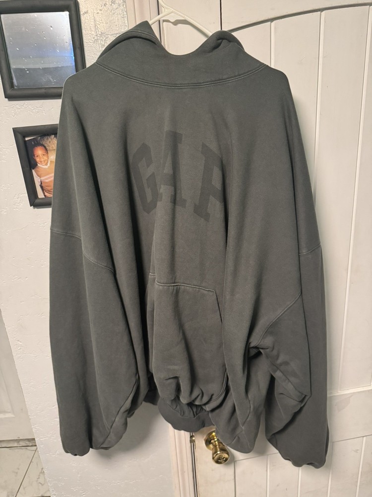 Real Authentic Yeezy Gap Balenciaga Dove Hoodie Dark Green XXL With Receipts