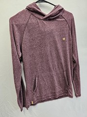 tentree Burgundy Pullover Hoodie Size med Sustainable Hemp Poly Blend