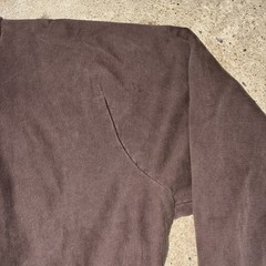 UNRELEASED SAMPLE YZY YEEZY CREW NECK PULLOVER BROWN 100% COTTON FLEECE PLUSH