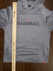 Marucci Baseball Gray Hoodie Sweatshirt With Pockets Fleece Lined Mens L EUC