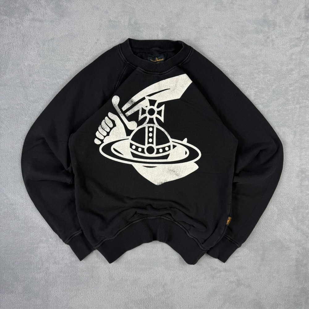 Vintage Vivienne Westwood 2000’s Y2K Anglomania Orb Black Size Small Sweatshirt
