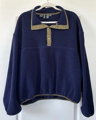 Vtg Woolrich Fleece 1/4 Snap Sweatshirt Jacket Mens Sz XXL Purple Green Gorpcore