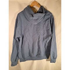 Jerzees NuBlend Slate Blue Pullover Hoodie Mens Medium Fleece Sweatshirt 996MR