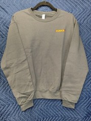 Dunkin Donuts Mens Sweatshirt Jerzees Nublend Grey Dunkin’ Logo