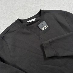 DSG Mens Classic Fleece Crewneck Sweatshirt Pure Black S DSG-MHT