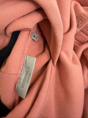 Medium Essentials Men’s Coral Used Hoodie Sweatshirt Size Medium