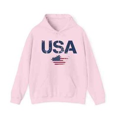 Stylish USA Flag Text Hoodie: Classic Fit for Men Perfect for Fast Fashion Lover