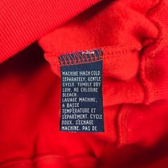 VTG NAUTICA TEAM USA New 1/4 Button Hoodie Mens Sz Large Red Sweatshirt Hooded