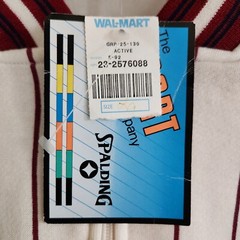 VTG Spaulding Sport Mens Large Baseball Sweatshirt Pinstripe Jersey Full Zip