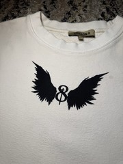 Yeezy Season 4 Wing Logo Crewneck Sweatshirt Kanye West Beige Large Oversized Ye