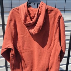 Nike Men’s Rust Fleece Hooded Pullover Hoodie Logo