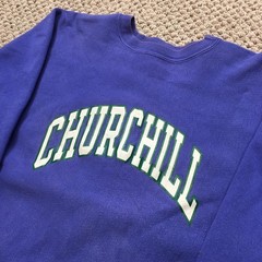 Vintage Champion Reverse Weave Sweatshirt Mens Large Plum Churchill Crewneck 90s