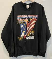 Vintage 21st Annual Vietnam Veterans Reunion Sweatshirt Pow Mia Indiana XL 2003