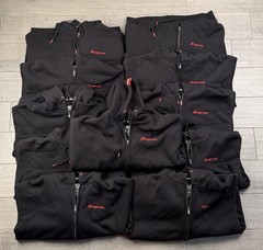 Snap on Dixxon Heavyweight Sherpa Lined Full Zip Hoodie Black NWOT L
