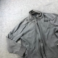 Angelo Litrico Sweatshirt Mens Large Gray Full Zip Logo Embroidered Spell Out