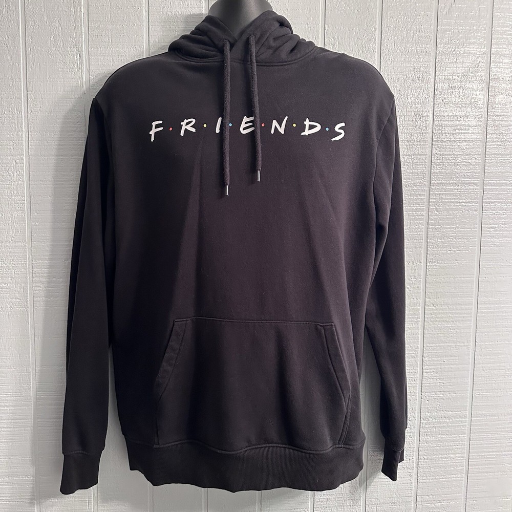 Friends TV Show Black Hoodie Long Sleeve Divided Men’s Women’s Unisex Size Large