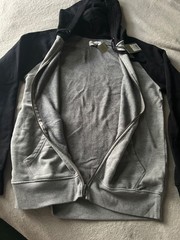 Men’s New Black Gray Hoodie Sz. Medium Goodfellow Fleece.