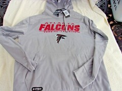 NWT New Era hooded pullover, men’s M, L, XL, XXL, gray, Atlanta Falcons, Combine