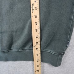 Parks Project Mens Sweatshirt Large Gray Green Graphic Pullover Crewneck Faded