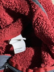 The North Face Campshire Men’s Red 1/4 Zip Fleece Hoodie Size Medium