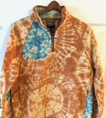 NEW J Crew Fleece Pullover Sweatshirt Mens MEDIUM Polar Orange Colorful $148