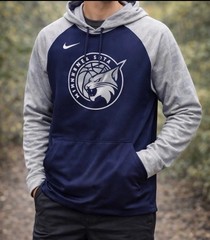 Nike Dri-FIT Teens Pullover Fleece Hoodie Minnesota Lynx Navy Gray Size M