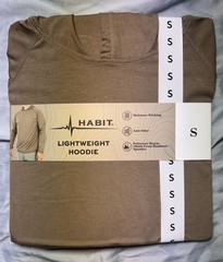 Habit Men’s Lightweight Bamboo Hoodie Small NWT Moisture Wicking Anti Odor