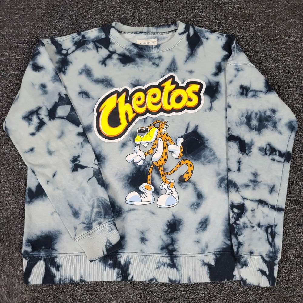 Cheetos Sweatshirt Mens Medium Tie Dye Oversized Baggy Fits Huge Big 50″ Chest