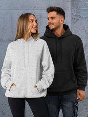 Mens Oversized Hoodies Fall Sweatshirt Winter Fleece Hooded Collar Drawstring…