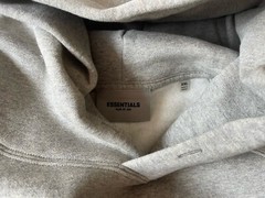 Fear Of God Essentials Hoodie Dark Heather Oatmeal Size XXL Brand New In Hand