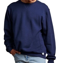 Russell Dri-Power Crewneck Adult Pullover Crew Sweatshirt Navy Blue NEW CLOSEOUT