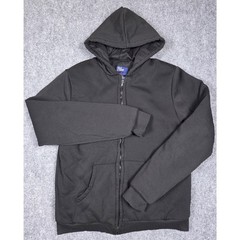Cold Storage Zip Up Hoodie Mens Large Black Long Sleeve Insulated Sweatshirt