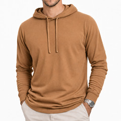 100% Combed Cotton Lightweight Hoodie Garment Dyed Pullover For All Seasons