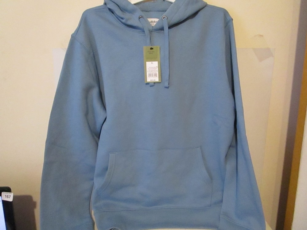 Goodfellow & Co Ultra Soft Core Fleece Mens Pullover Hoodie Light Blue Size M