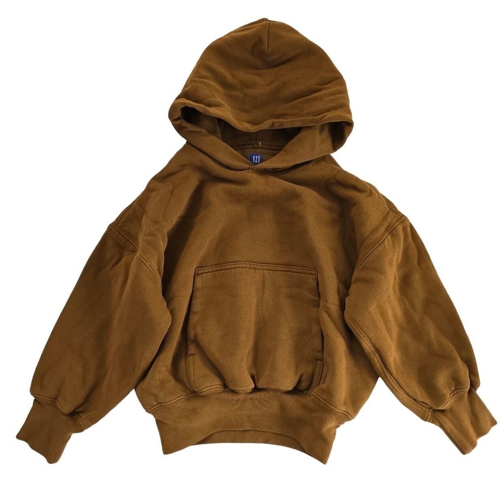 Gap YZY New w/tags authentic youth double layer hoodie sweatshirt brown small