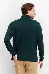 Club Room Men’s Long Sleeve Turtle Neck T-Shirt, Pine Grove(Green), Size L