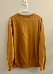 J.Crew Mustard Crew Neck Pullover Sweatshirt 100% Cotton French Terry Men’s L