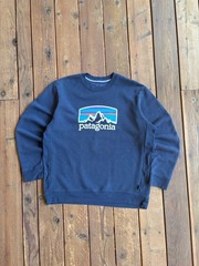 Patagonia Fitz Roy Horizons Uprisal Crew Sweatshirt Navy Blue XL Regular Fit