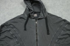 Fo Movement Hoodie Mens XL Gray Full Zip Sweatshirt Kangaroo Pocket Casual