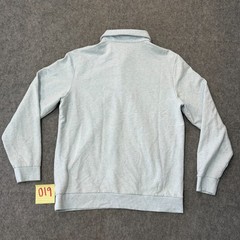 Criquet Heathered Gray Lightweight Collared Polo Sweatshirt Men’s Size Large
