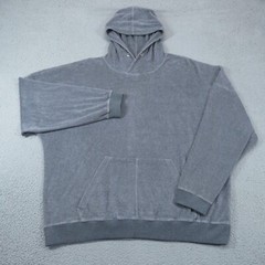 Daniel Patrick Hoodie Men XL Grey French Terry Microfiber Oversized Sweater Hood