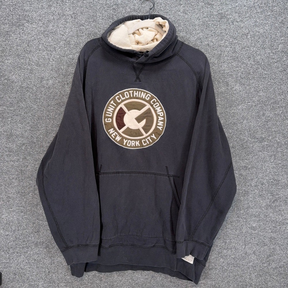 G-Unit Hoodie Mens 4XB Black Ecko Unltd Sweatshirt Y2K Vintage Hip Hop 90s