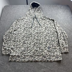 Burlebo Fleece Hoodie Mens 2XL Deer Camo Fishing Hunting Hiking Outdoor