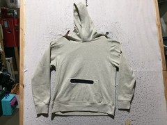 Power Flex Hoodie Mens M Medium Cream Zip Pocket