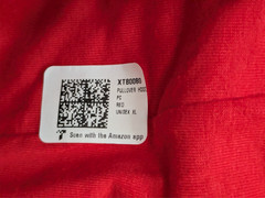Red Hoodie Sweatshirt w/ Yellow Letter A for Halloween Costume Men’s Size XL