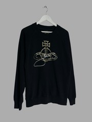 Vivienne Westwood Anglomania Gold Foil Orbit Men’s Sweatshirt Size M