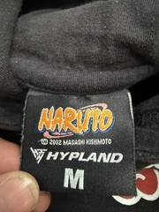 Hypland Naruto Akatsuki Cloud Black Graphic Print Fleece Hoodie Men’s Size M